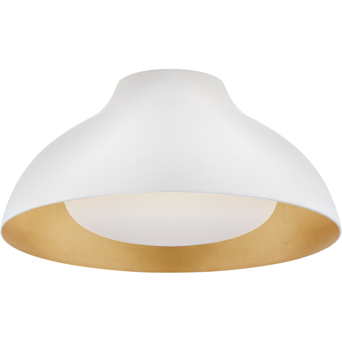 AERIN Agnes LED 15 inch Plaster White Flush Mount Ceiling Light