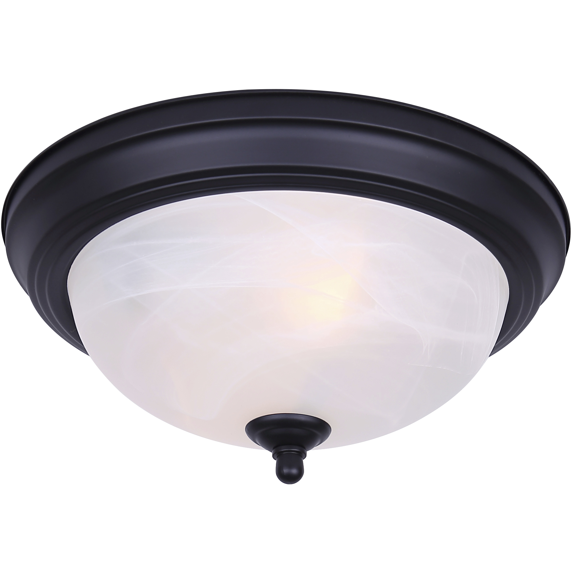 Canarm Classic 2 Light 11 inch Matte Black Flush Mount Ceiling Light