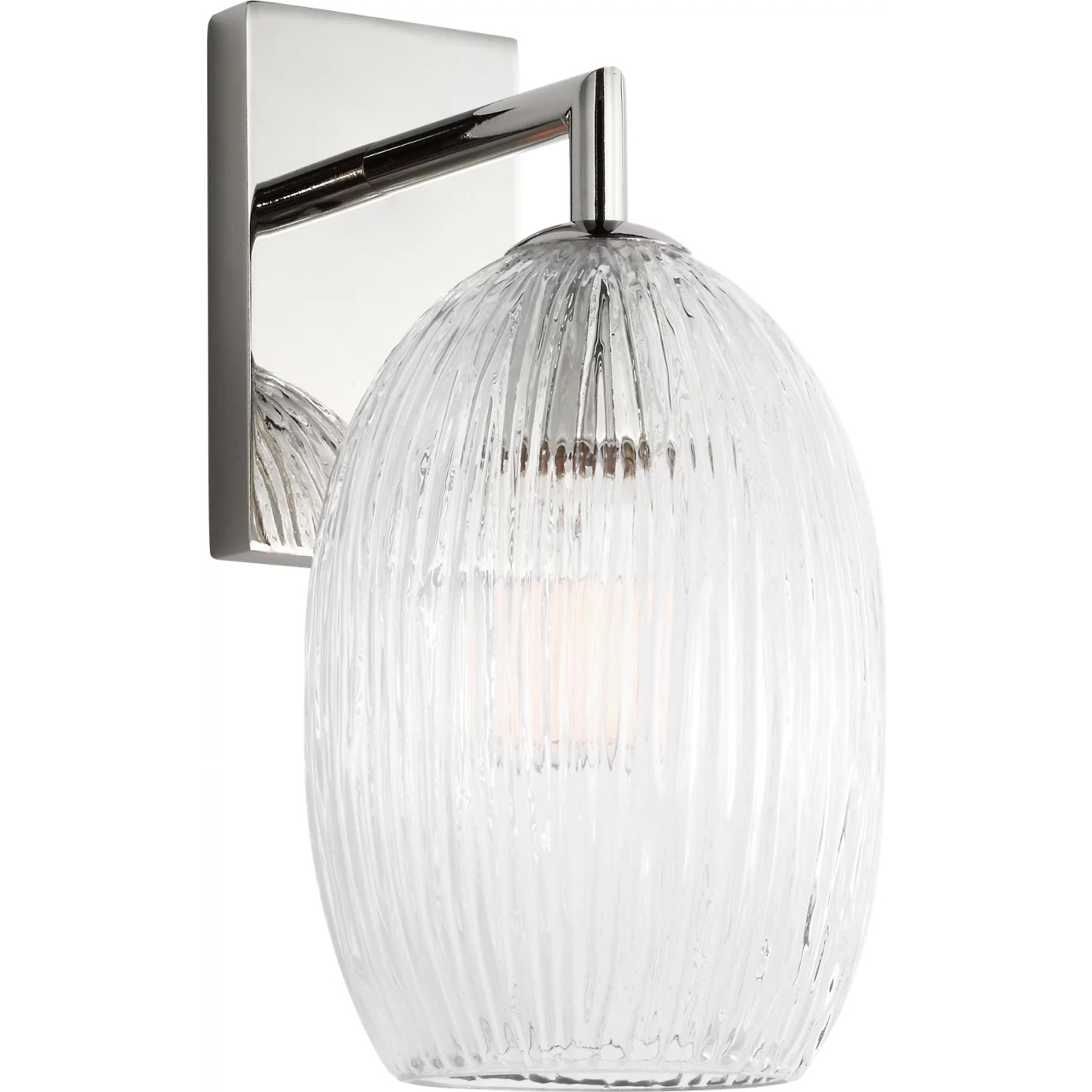 HABLE Serafina 1 Light 4.88 inch Polished Nickel Sconce Wall Light