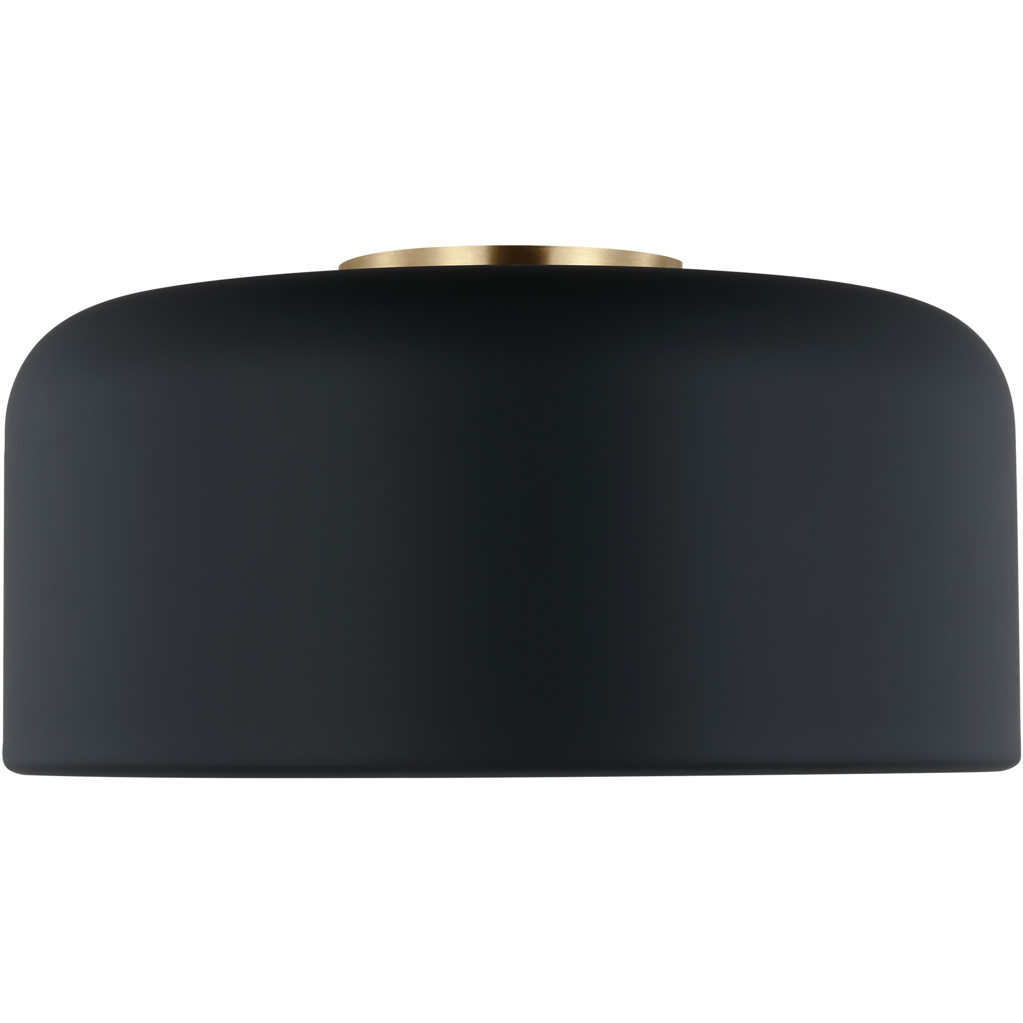 Malone 1 Light 13.75 inch Midnight Black Ceiling Flush Mount Ceiling Light