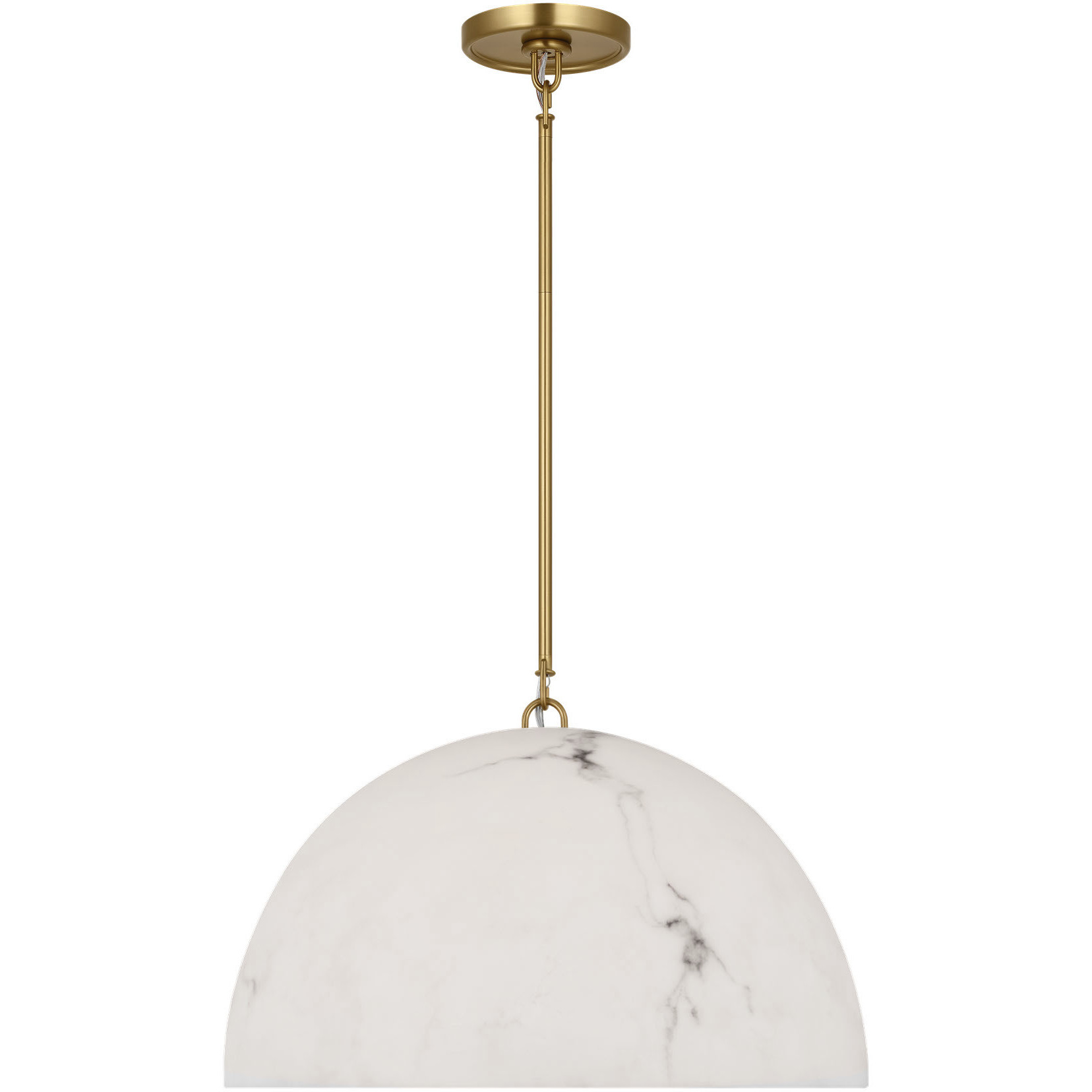 C&M by Chapman & Myers Savina 1 Light 19.88 inch Burnished Brass Pendant Ceiling Light