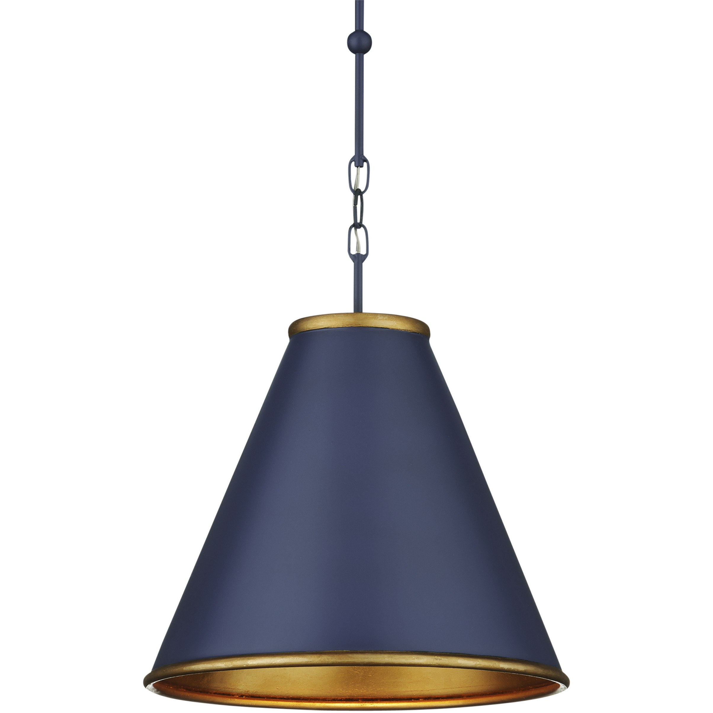 Pierrepont 1 Light 16 inch Hiroshi Dark Blue Pendant Ceiling Light, Small
