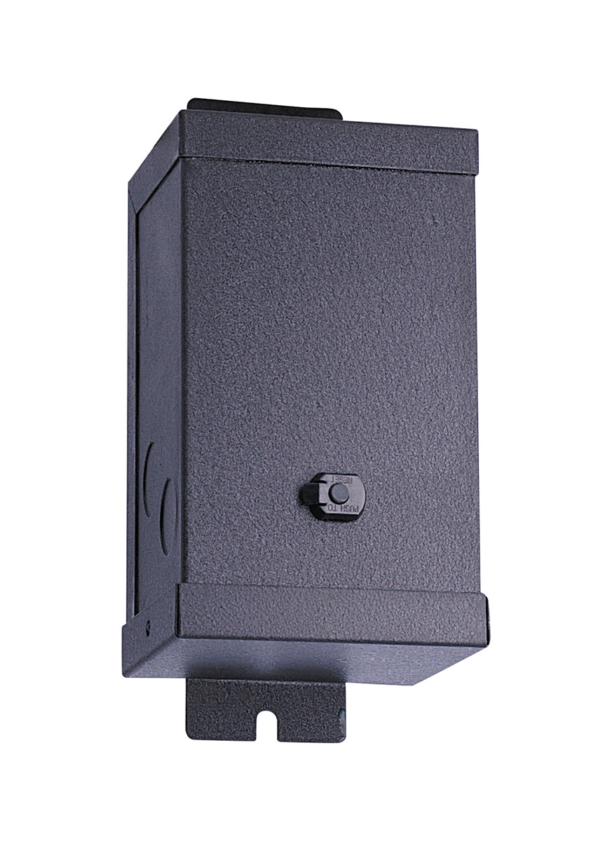 Hardwire Transformers 8.75 inch Black Under Cabinet Hardwire Magnetic Transformer, 12V 75W