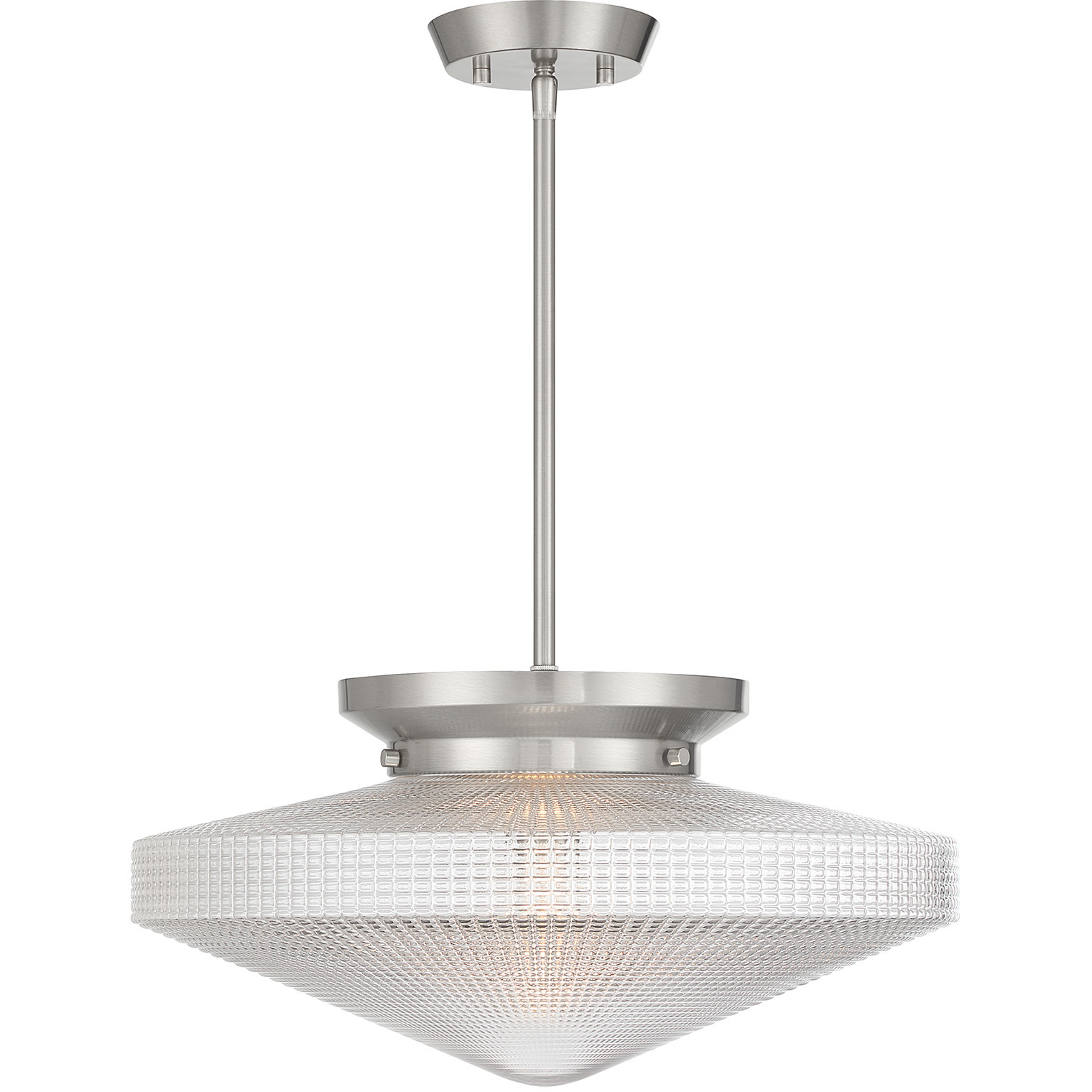 Norwich 1 Light 18 inch Satin Nickel Covertible SemiFlush Ceiling Light