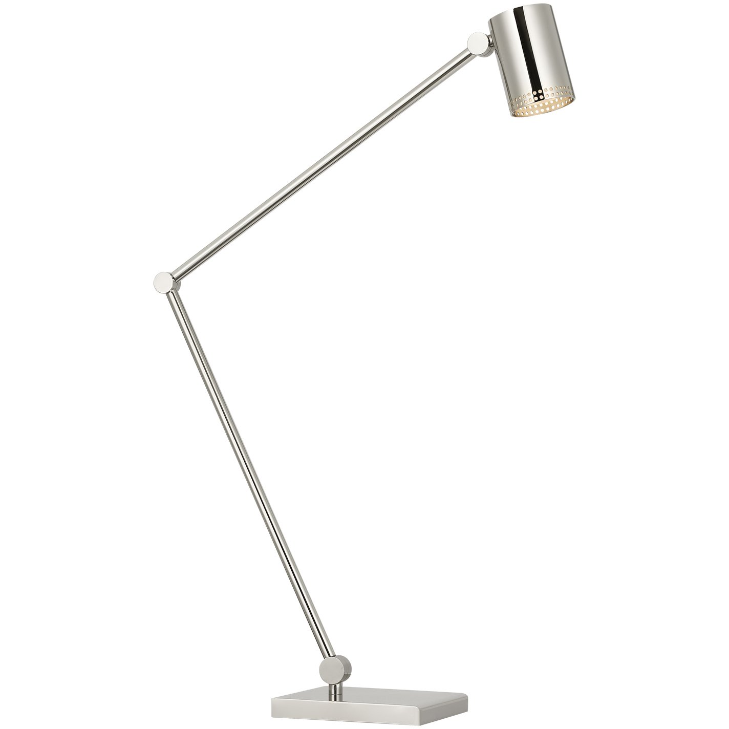 Kelly Wearstler Precision 19.5 inch 6 watt Polished Nickel Articulating Table Lamp Portable Light