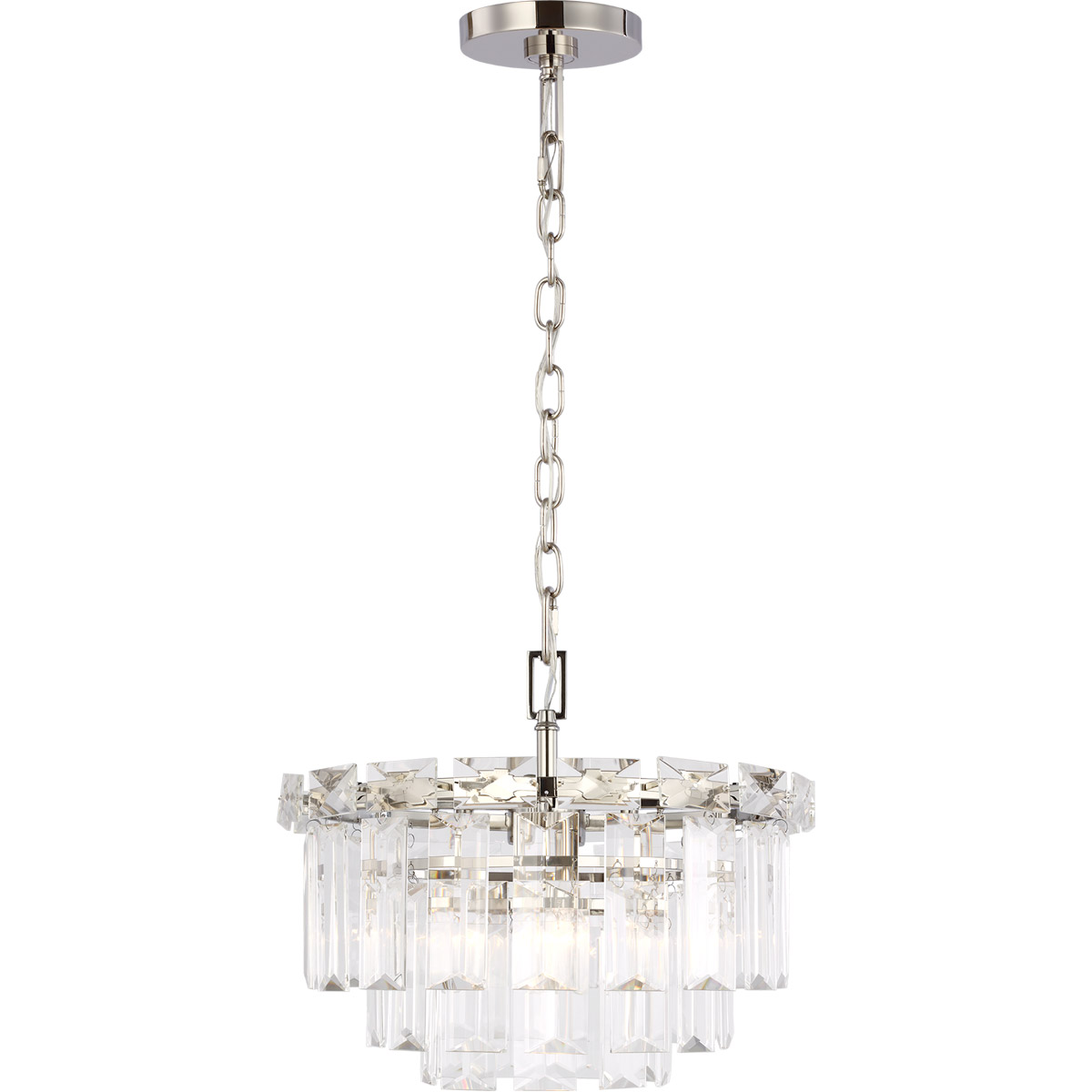 C&M by Chapman & Myers Arden 4 Light 16.13 inch Polished Nickel Chandelier Ceiling Light