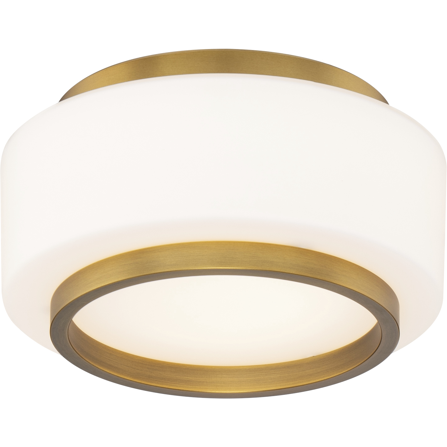 Preston LED 7.8 inch Aged Brass Indoor Ceiling Lighting in 3500K