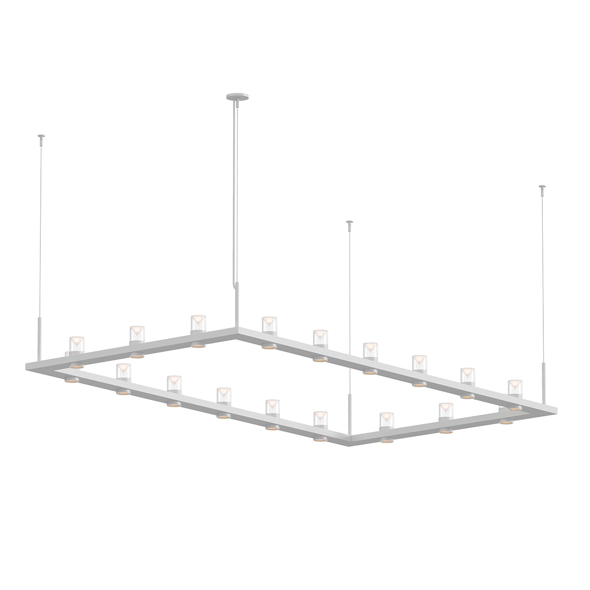 Intervals LED 104 inch Satin White Pendant Ceiling Light