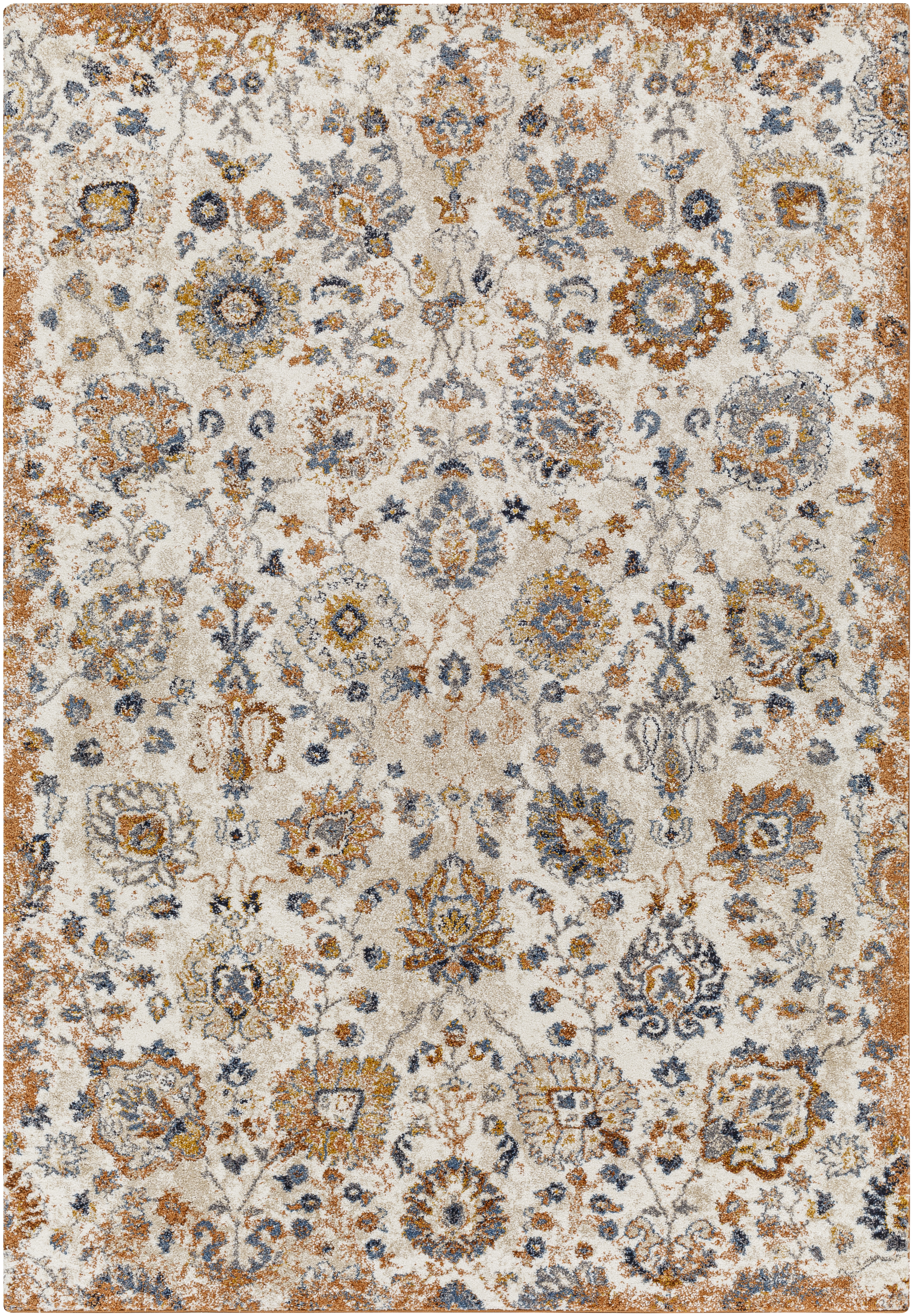 Tuscany 36 X 24 inch Light Grey Rug, Rectangle