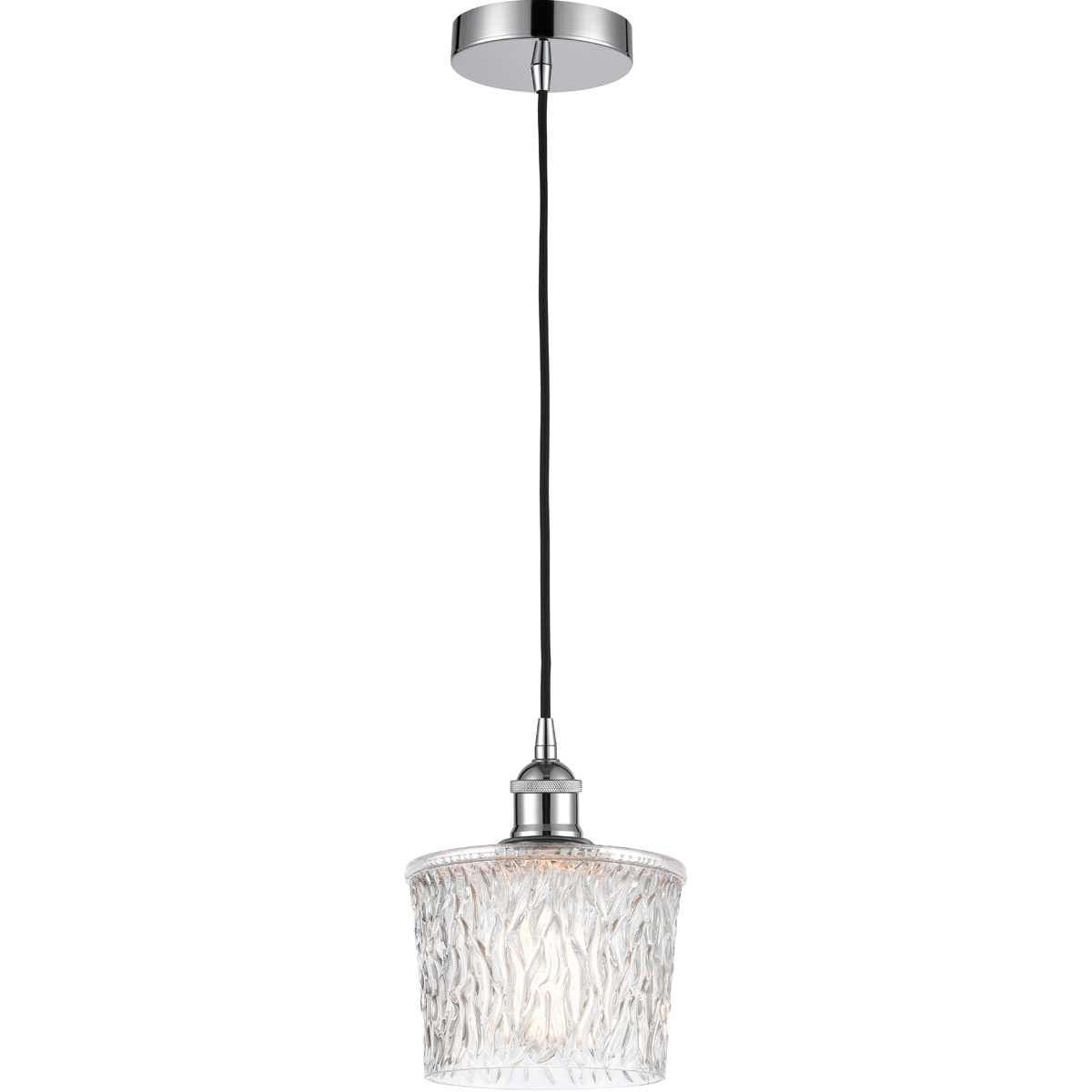 Edison Niagra 1 Light 7 inch Polished Chrome Mini Pendant Ceiling Light