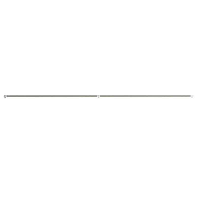 Purolinear 360 LED 73.5 inch Satin Chrome ADA Wall Bar Light Wall Light