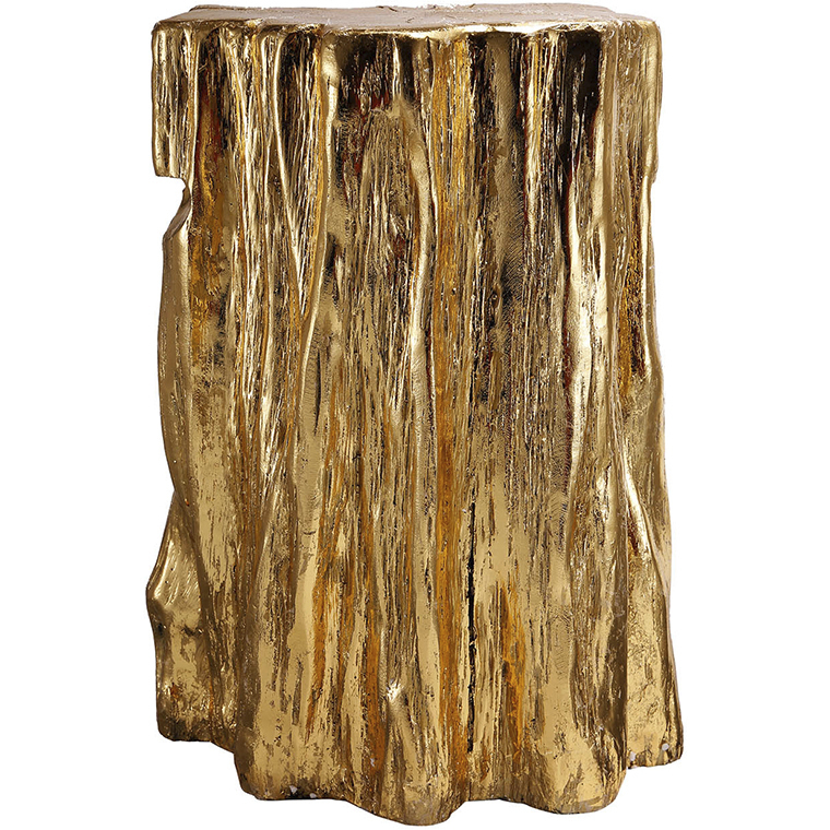 Golden 20 inch Gold Stool
