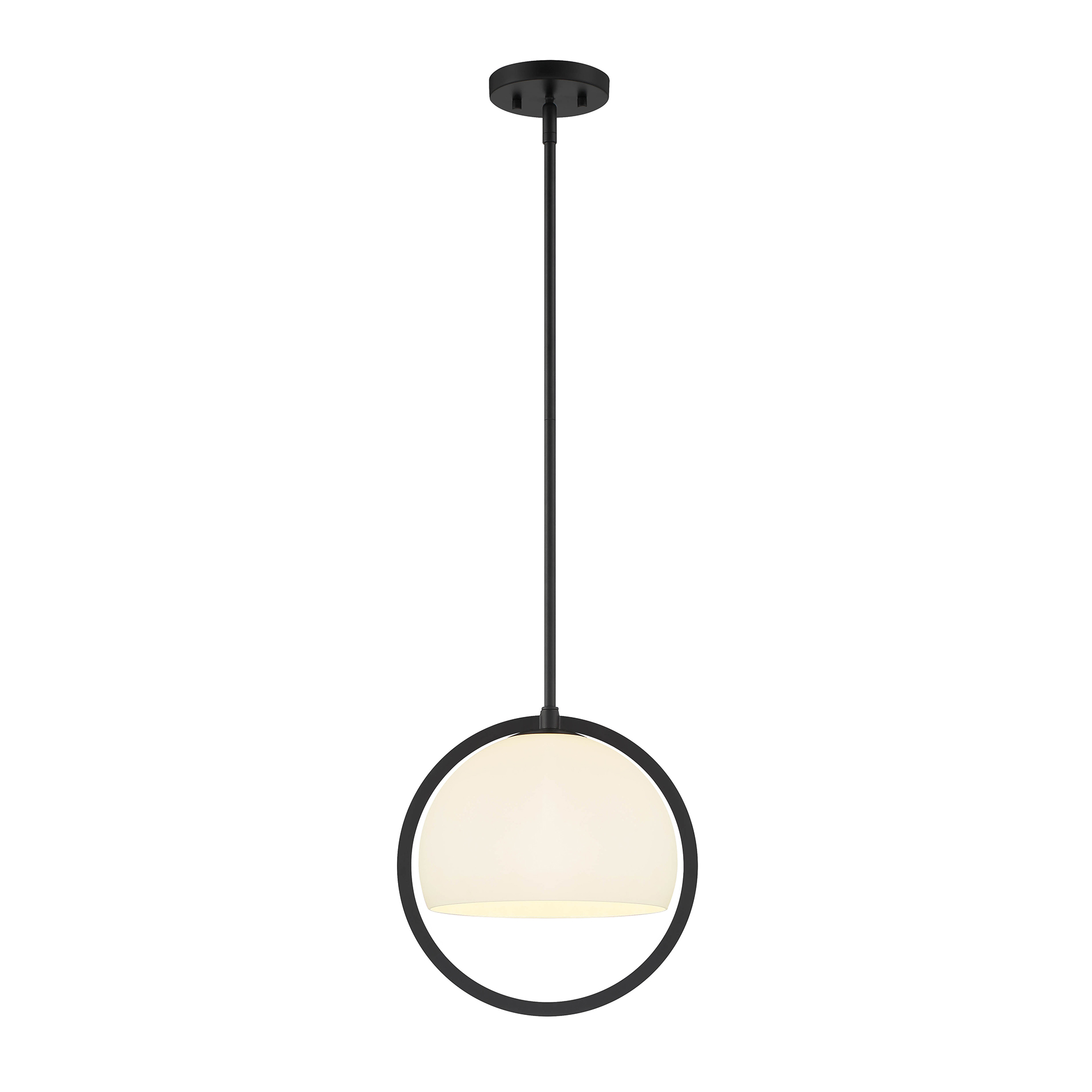 Eterna 1 Light 12 inch Matte Black Pendant Ceiling Light
