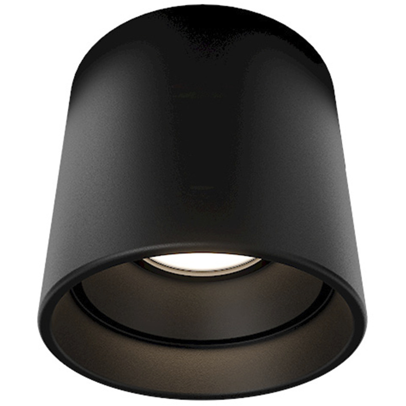 Downtown LED 3.5 inch Black Outdoor Flush Mount in 4000K, dweLED