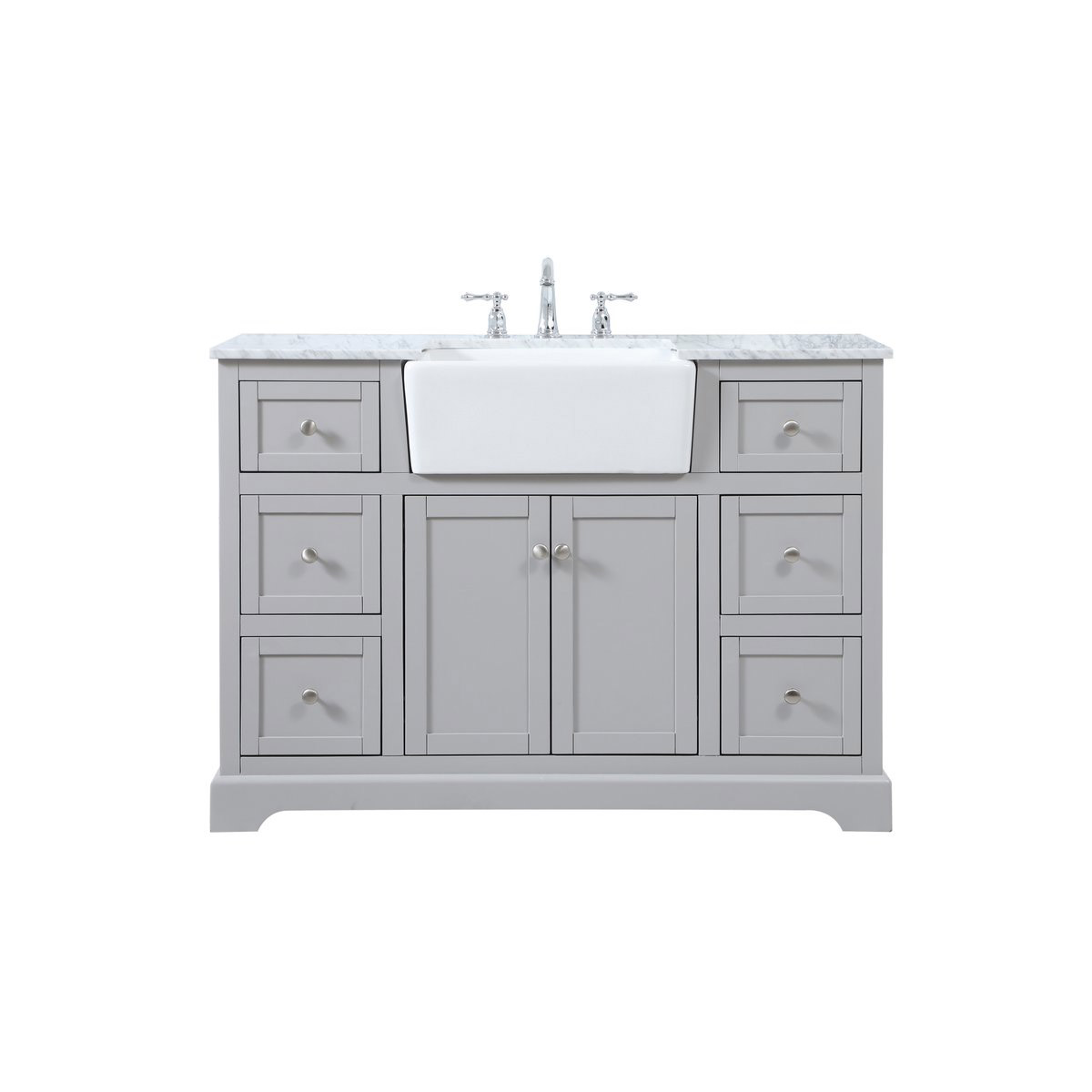 Franklin 48 X 22 X 34.75 inch Grey Bathroom Vanity Cabinet