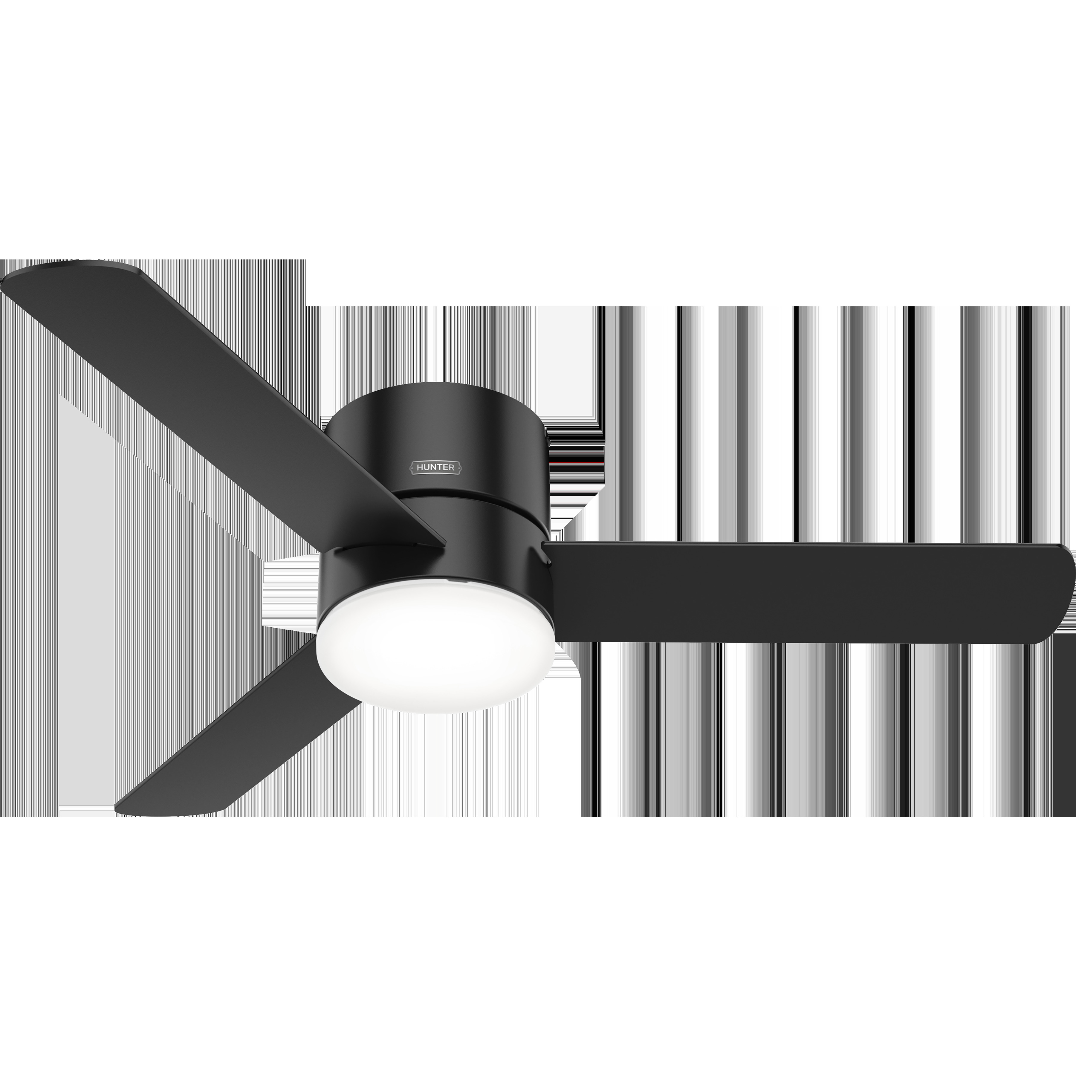 Minimus 52 inch Matte Black with Matte Black/American Walnut Blades Ceiling Fan