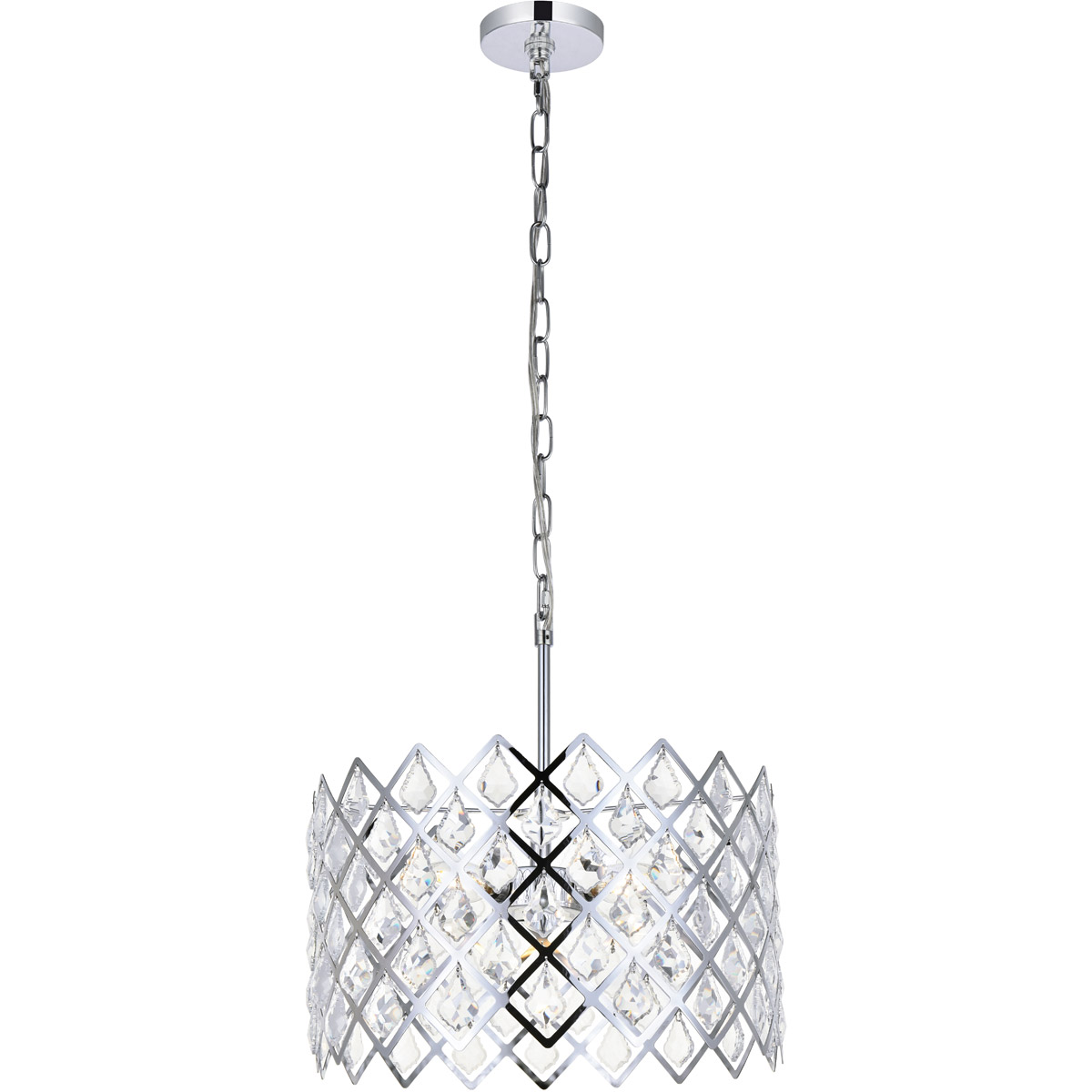 Lyla 3 Light 16 inch Chrome Pendant Ceiling Light