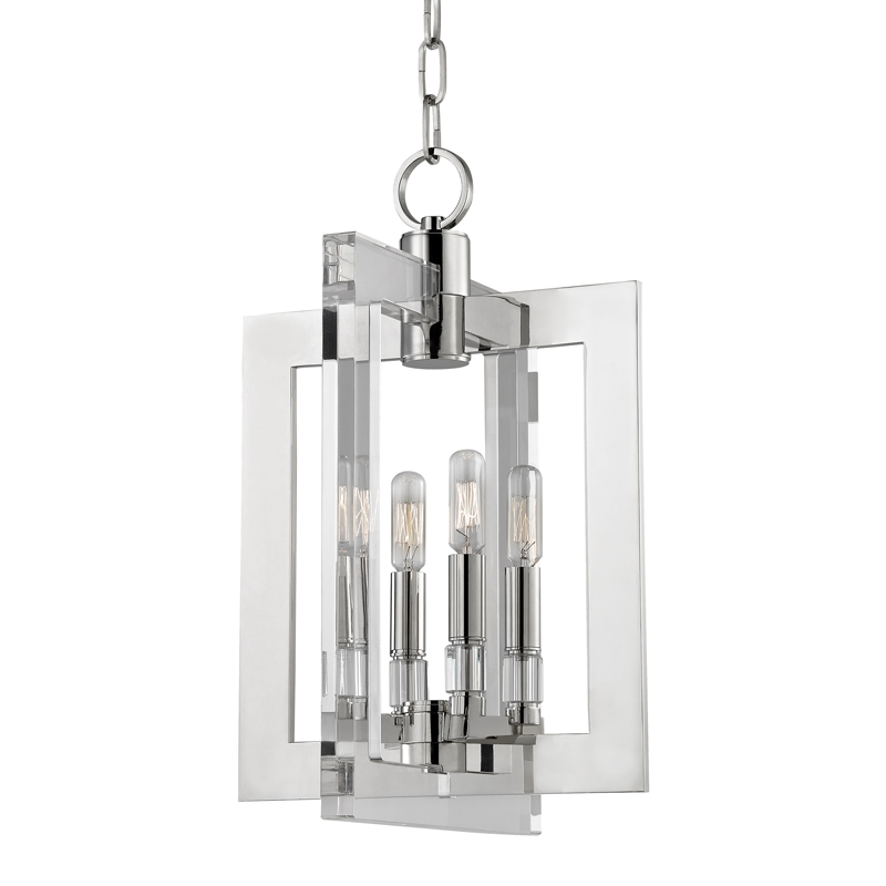 Wellington 4 Light 12 inch Polished Nickel Pendant Ceiling Light