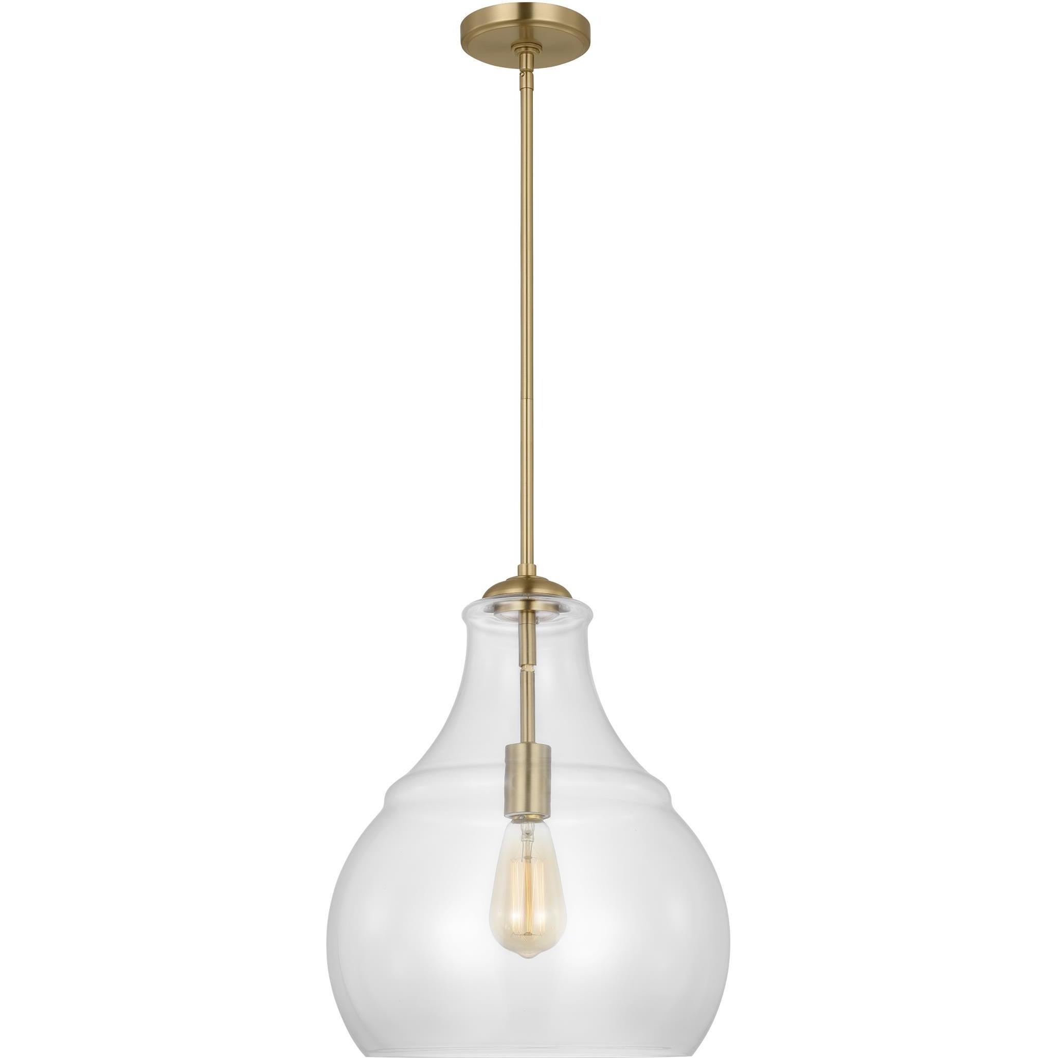 Sean Lavin Zola 1 Light 13 inch Satin Brass Pendant Ceiling Light