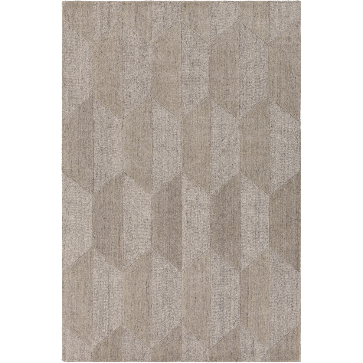 Mountain 36 X 24 inch Neutral and Gray Area Rug, Wool