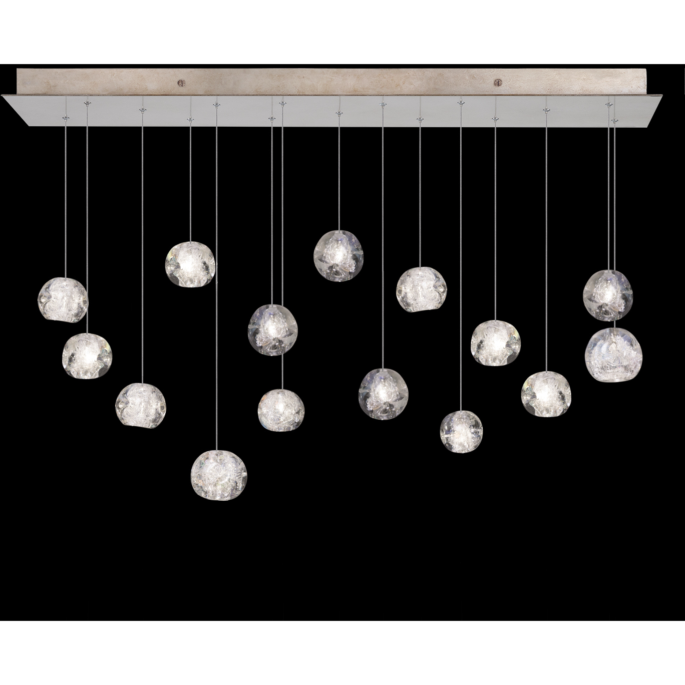 Natural Inspirations 15 Light 48 inch Gold Pendant Ceiling Light