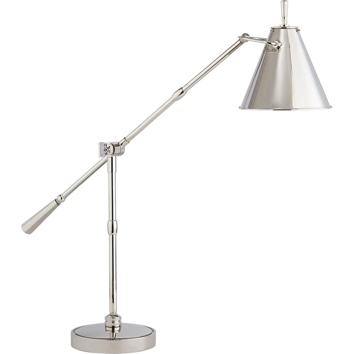 Thomas O'Brien Goodman 19 inch 60 watt Polished Nickel Table Lamp Portable Light