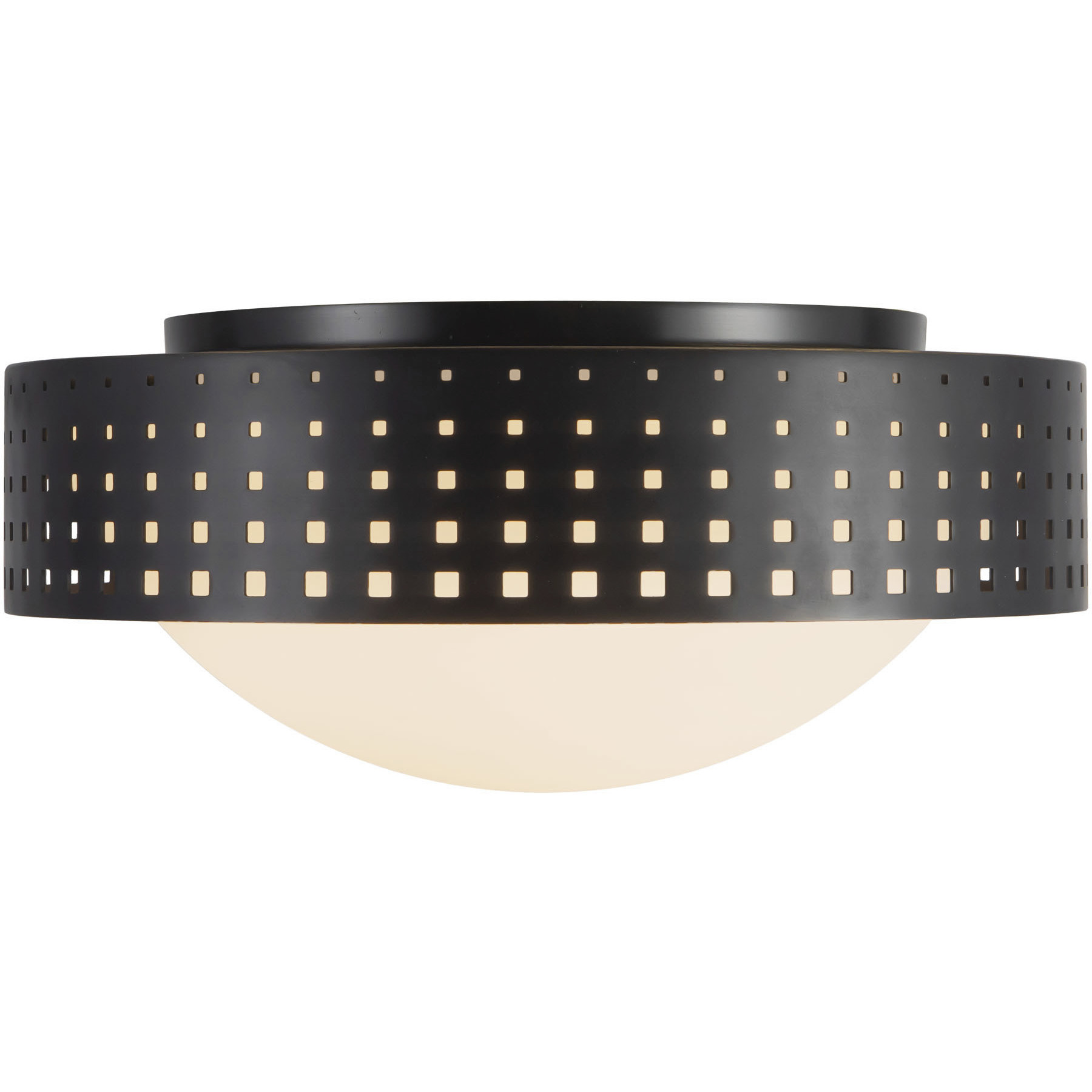 Astoria 3 Light 14 inch Urban Bronze Flush Mount Ceiling Light