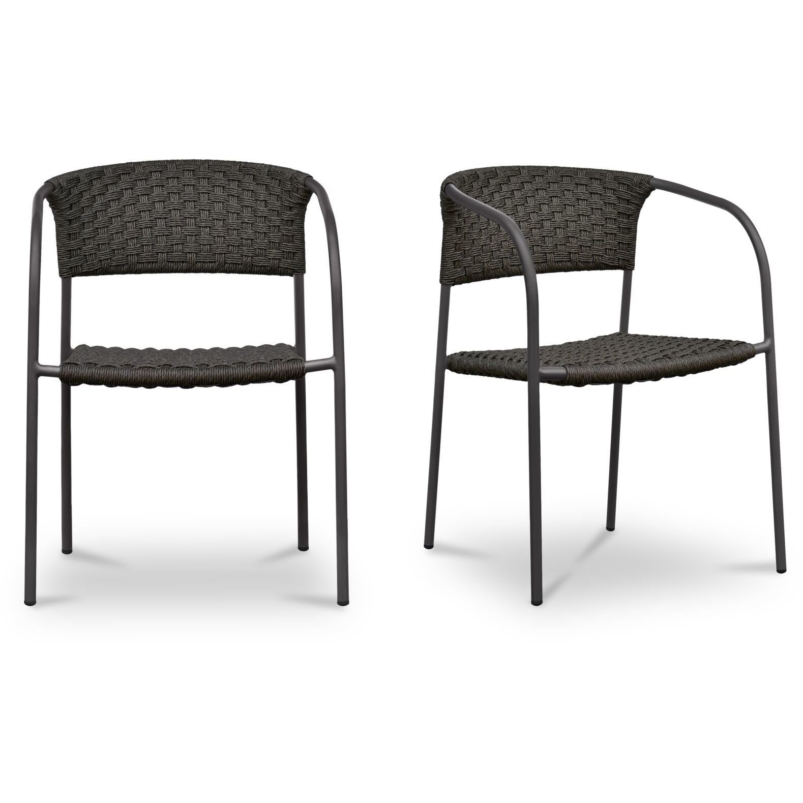 Zola GE Dark Brown Outdoor Dining Chair, Set of 2