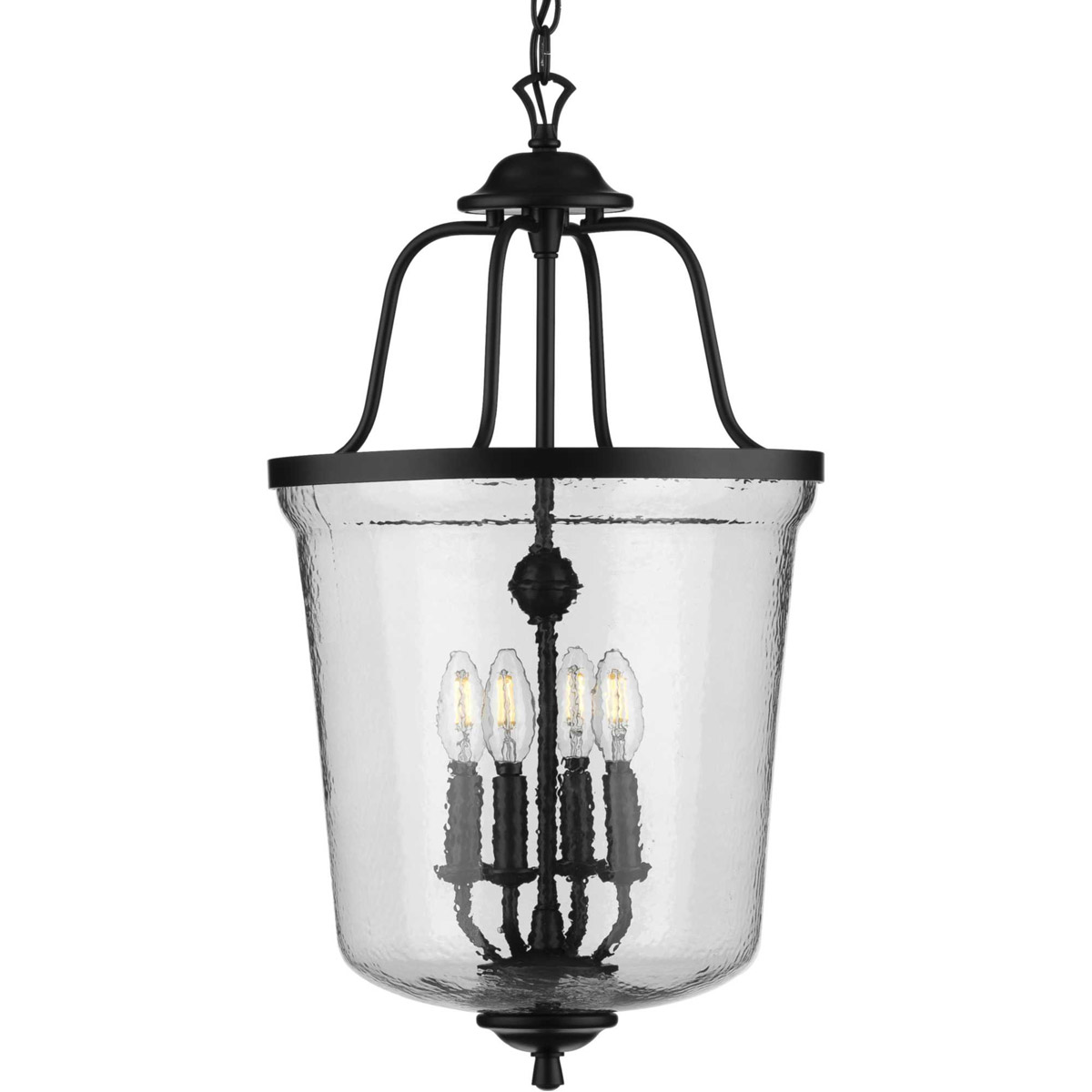 Bowman 4 Light 14.25 inch Matte Black Foyer Pendant Ceiling Light