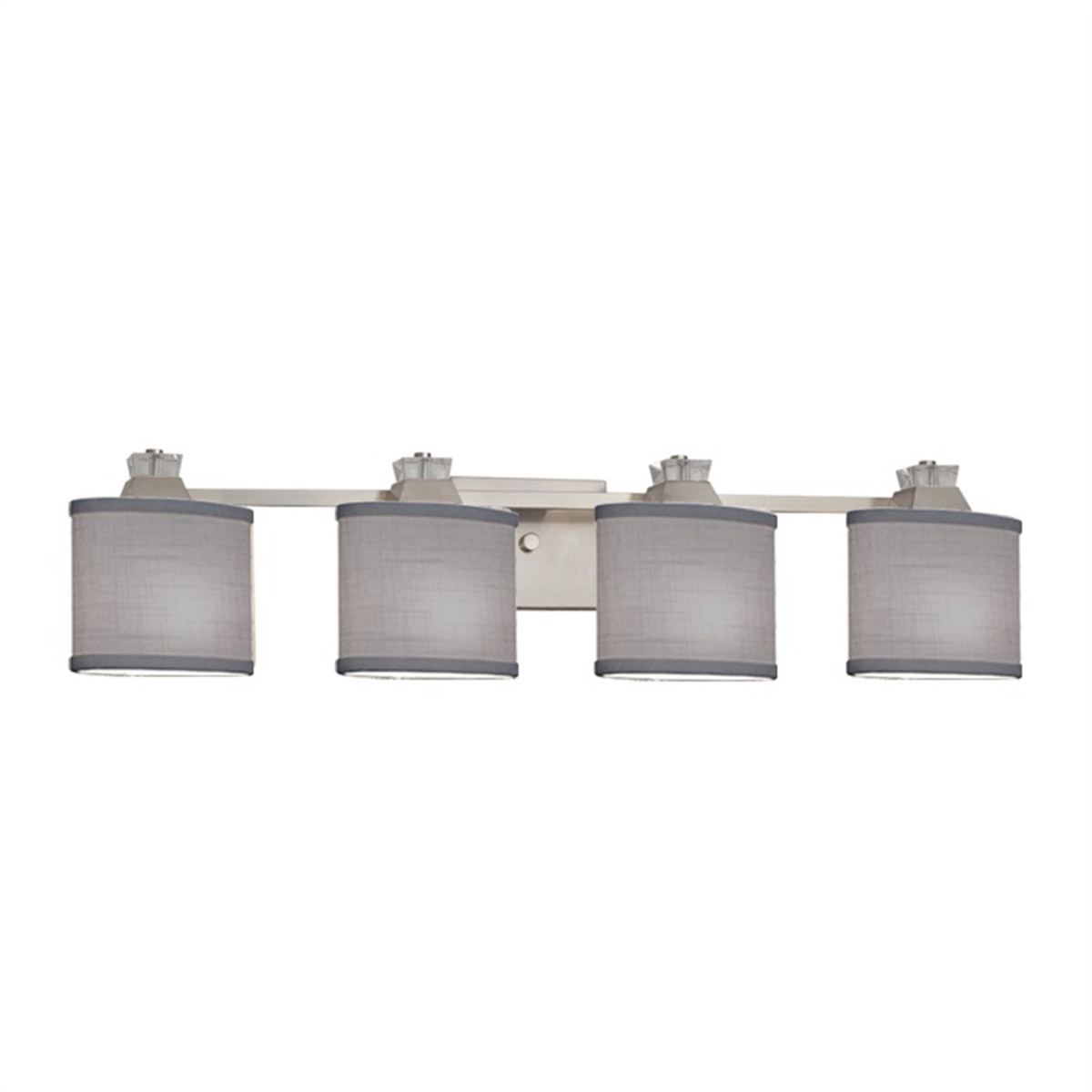 Textile LED 35 inch Brushed Nickel Bath Bar Wall Light