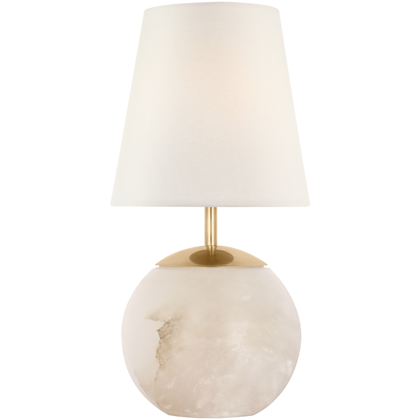 Thomas O'Brien Terri 12 inch 2 watt Alabaster Cordless Accent Lamp Portable Light