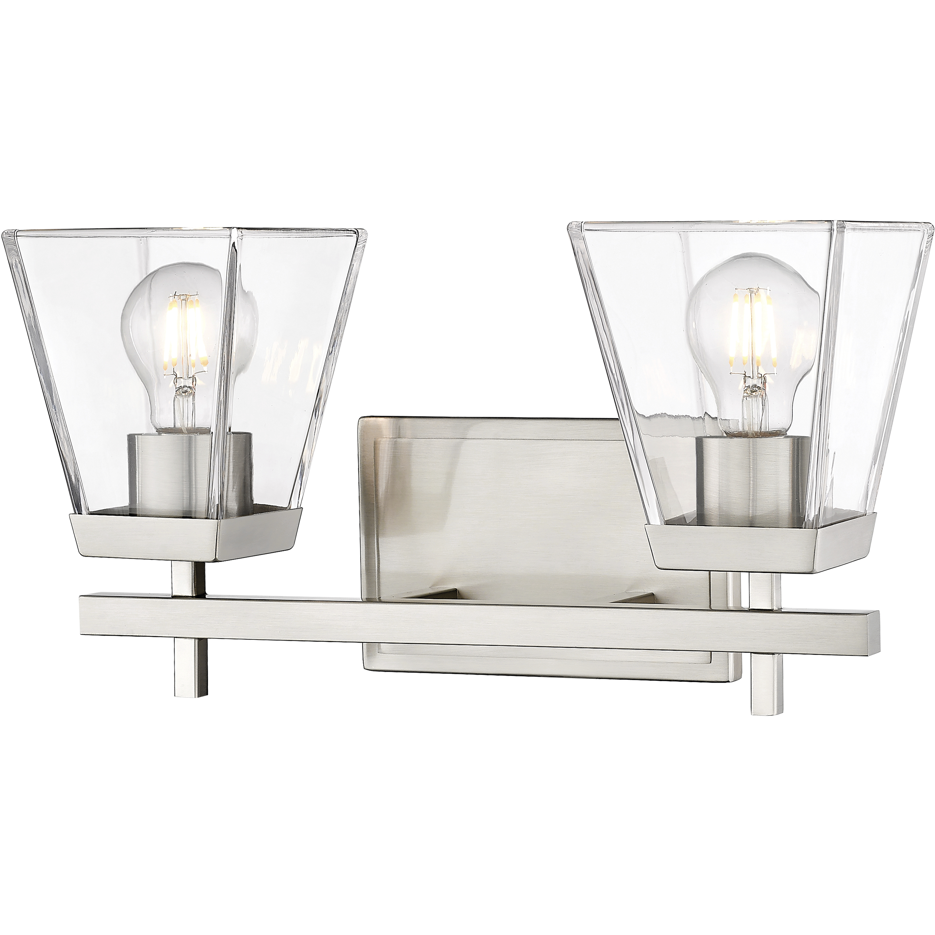 Lauren 2 Light 16 inch Brushed Nickel Vanity Wall Light