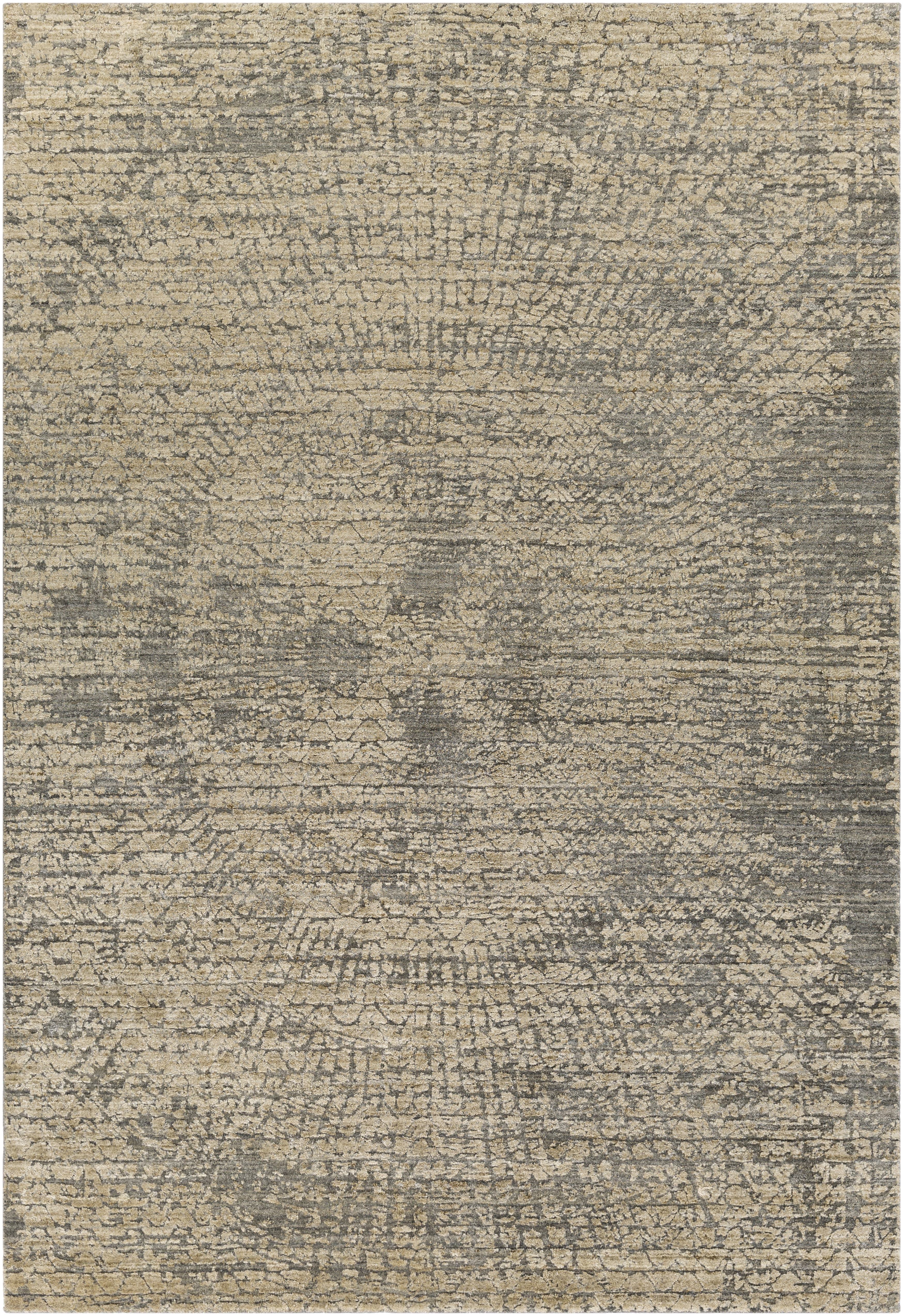 Lucknow 108 X 72 inch Black Rug in 6 X 9, Rectangle