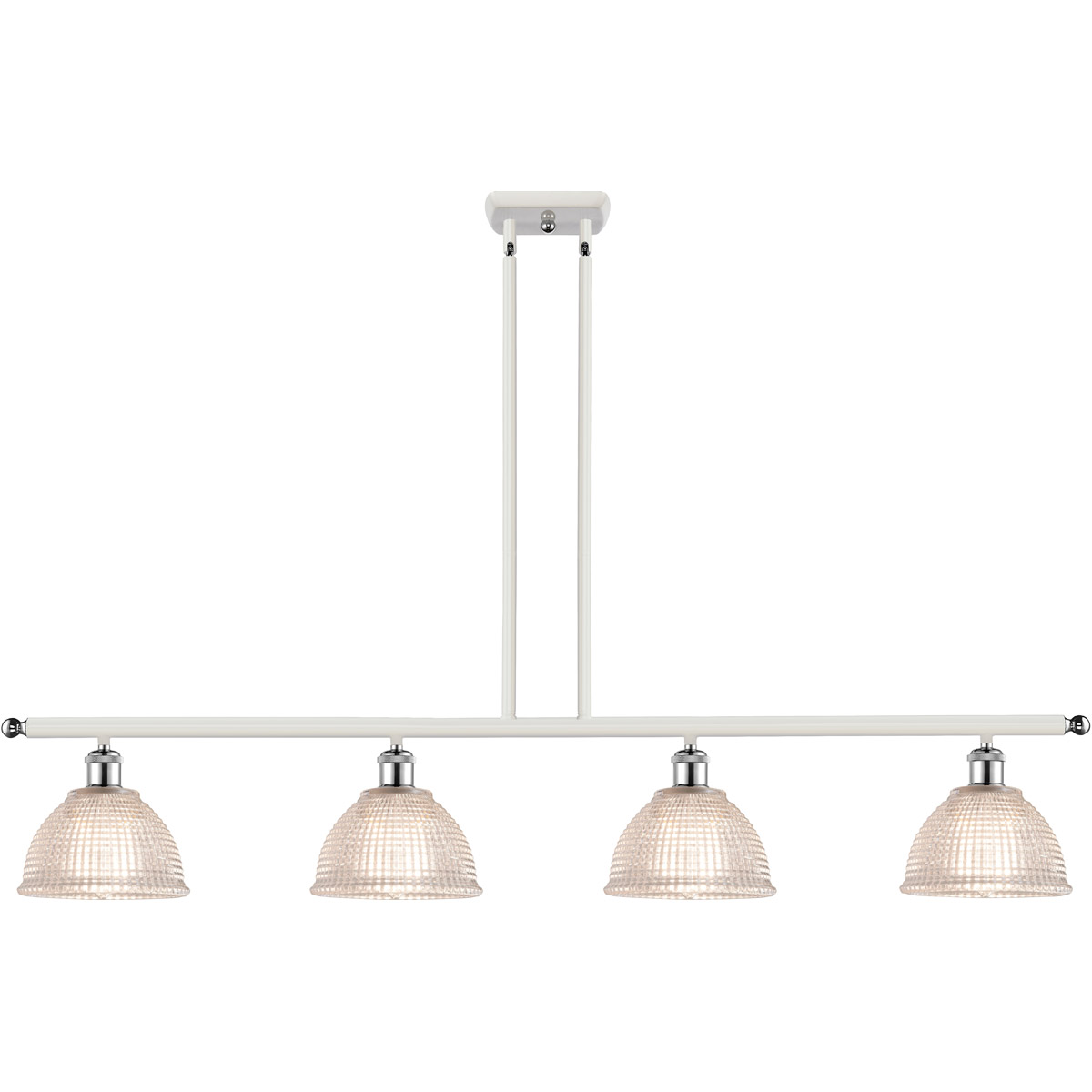 Ballston Arietta LED 48 inch White and Polished Chrome Island Light Ceiling Light, Ballston