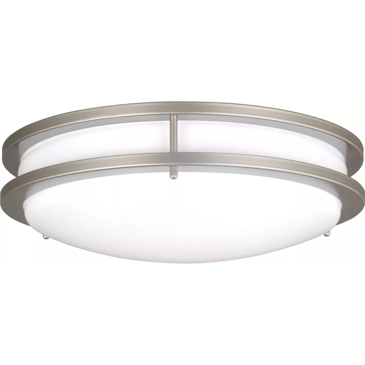 Mahone LED 14.5 inch Painted Brushed Nickel Flush Mount Ceiling Light, Medium