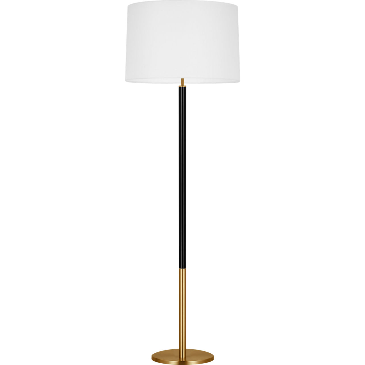 kate spade new york Monroe 61.88 inch 9 watt Burnished Brass with Gloss Black Floor Lamp Portable Light