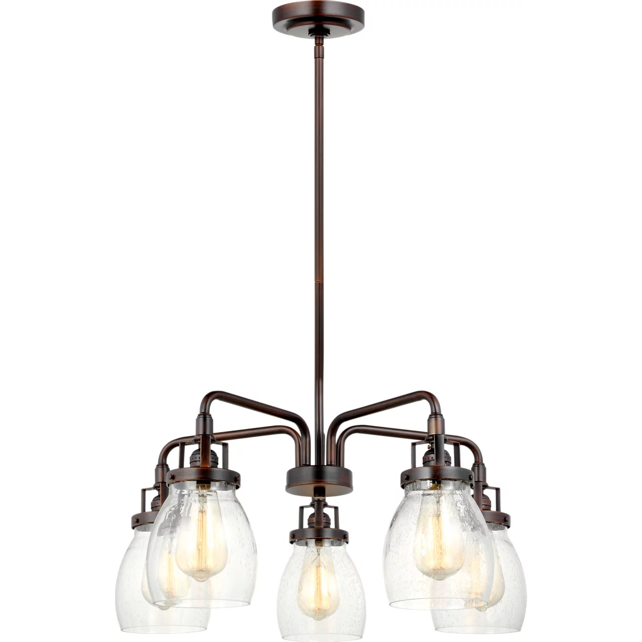 Belton 5 Light 23.88 inch Bronze Chandelier Ceiling Light