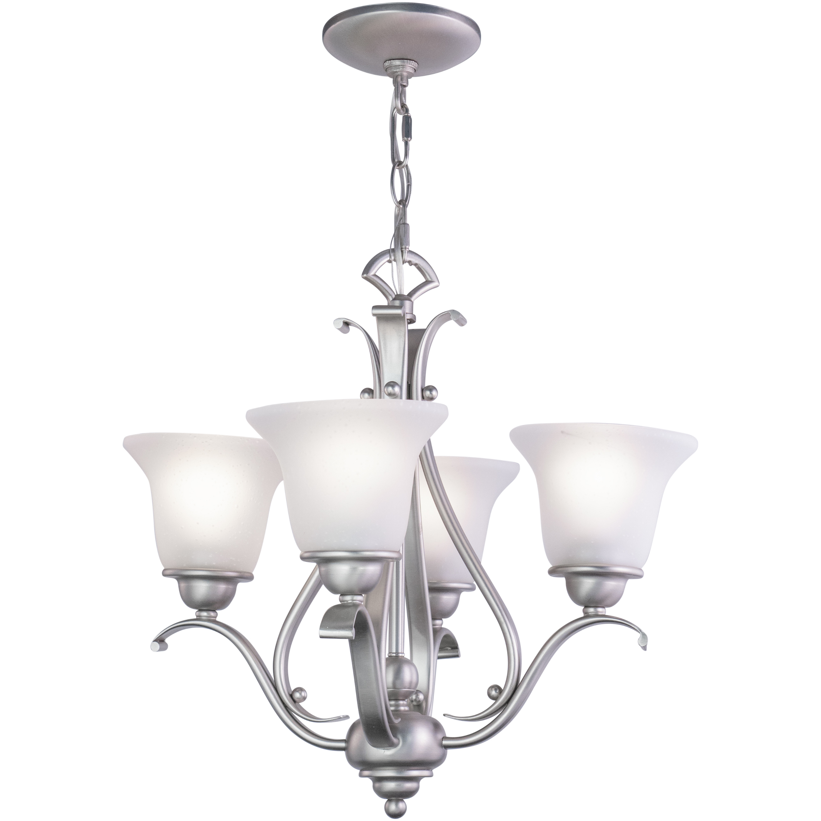 Monrovia LED 18.5 inch Brushed Nickel Mini Chandelier Ceiling Light