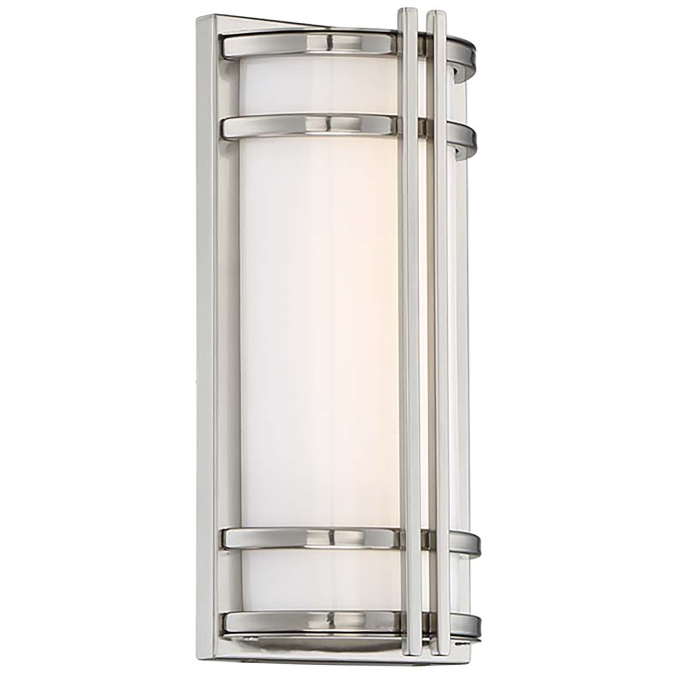 Skyscraper LED 12 inch Stainless Steel Outdoor Wall Light in 3000K, 12in.