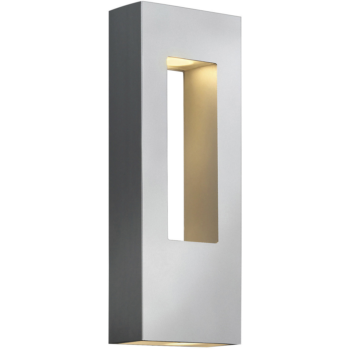 Atlantis LED 16 inch Titanium Outdoor Wall Mount Lantern, Medium