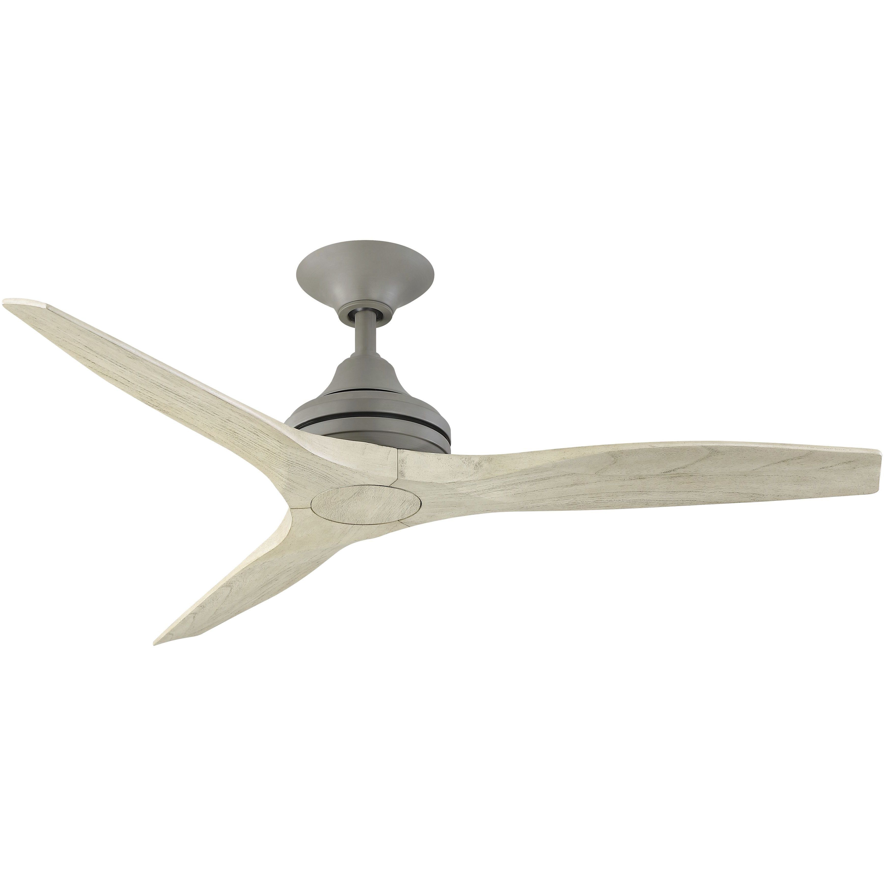 Spitfire 48 inch Antique Graphite with Light Oak Blades Indoor/Outdoor Ceiling Fan, Kit