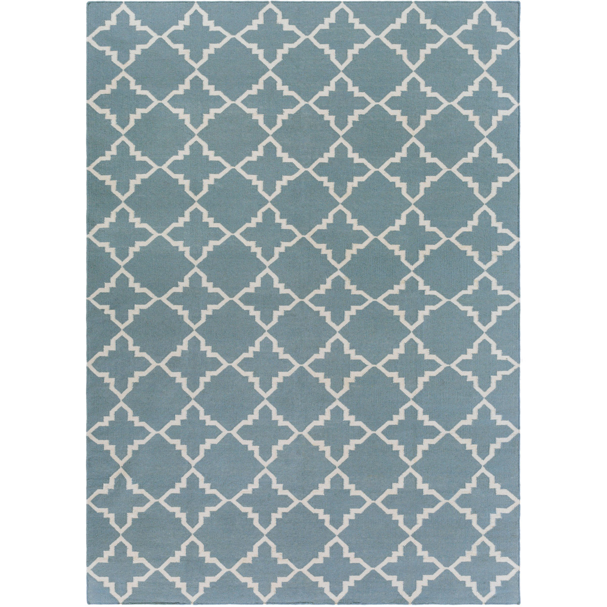 Frontier 132 X 96 inch Blue and Neutral Area Rug, Wool