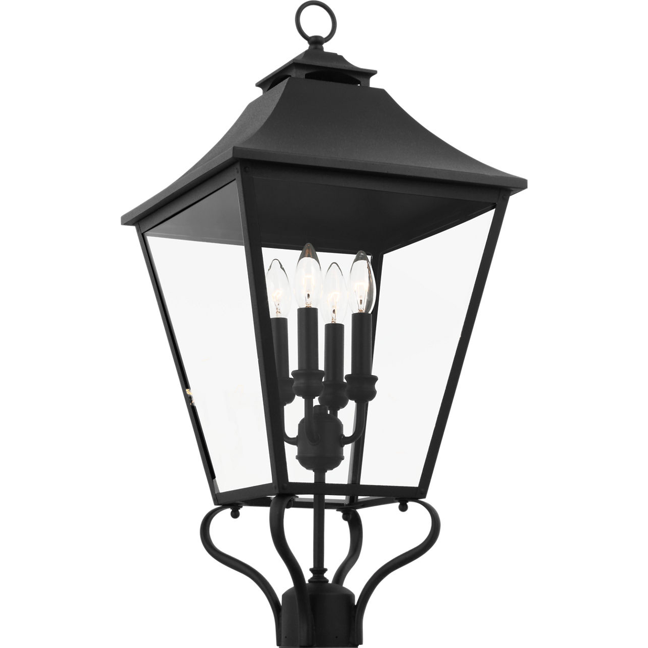 Sean Lavin Galena 4 Light 29 inch Textured Black Outdoor Post Lantern
