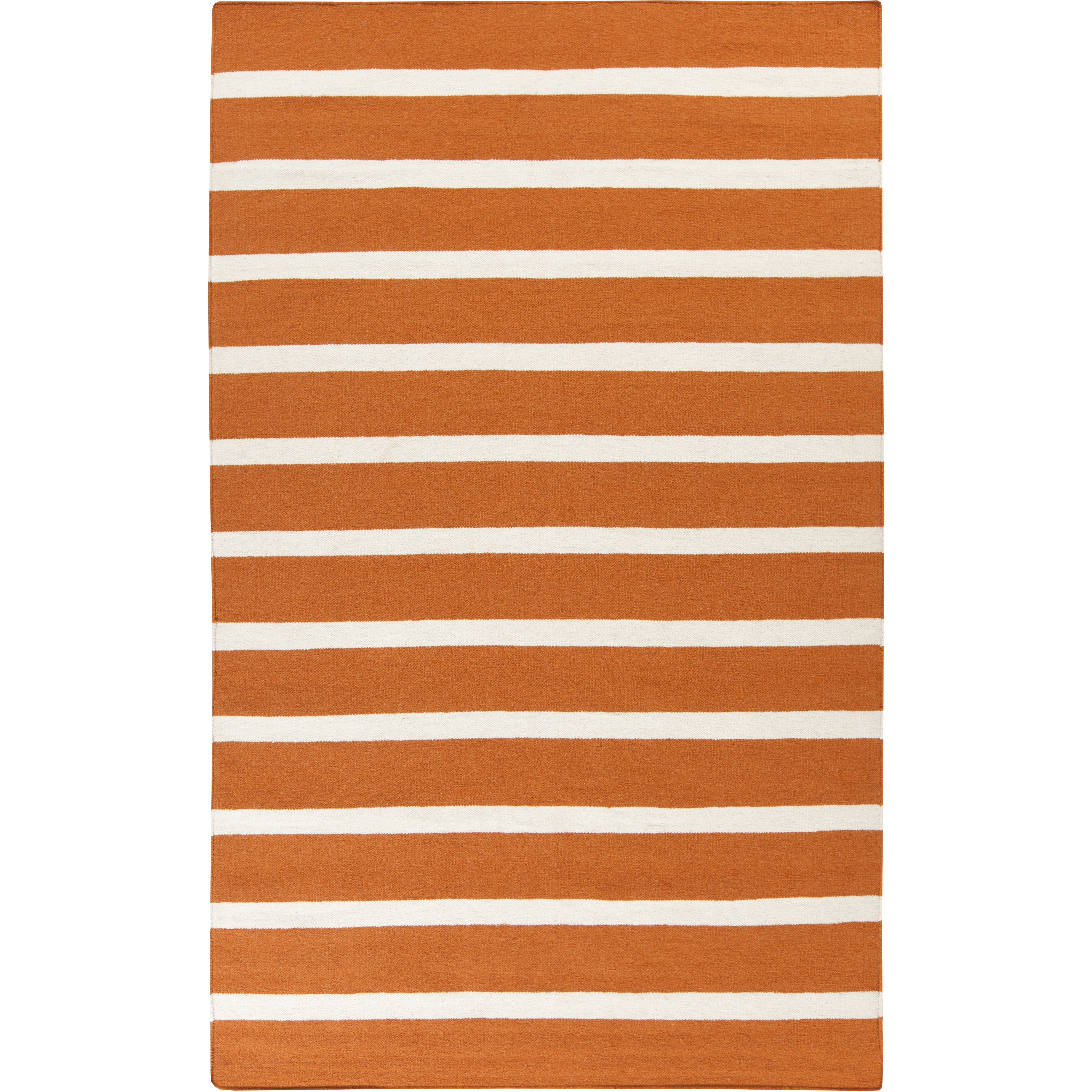 Frontier 132 X 96 inch Bright Orange, Cream Rug