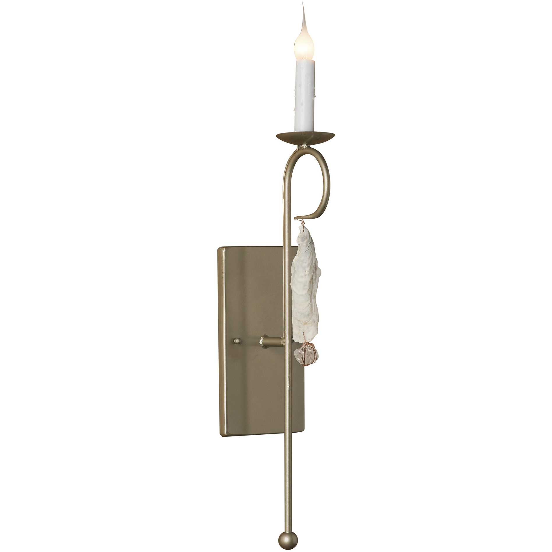 Lowcountry 1 Light Champagne Mist Wall Sconce Wall Light