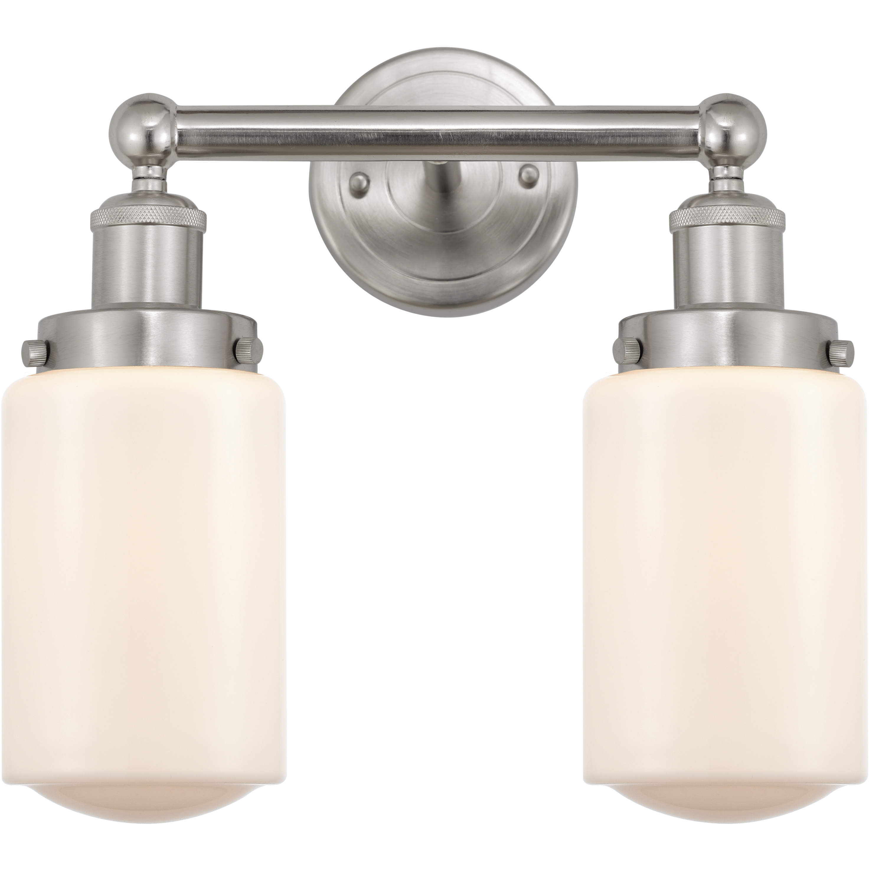 Dover 2 Light 15.5 inch Brushed Satin Nickel Bath Vanity Light Wall Light