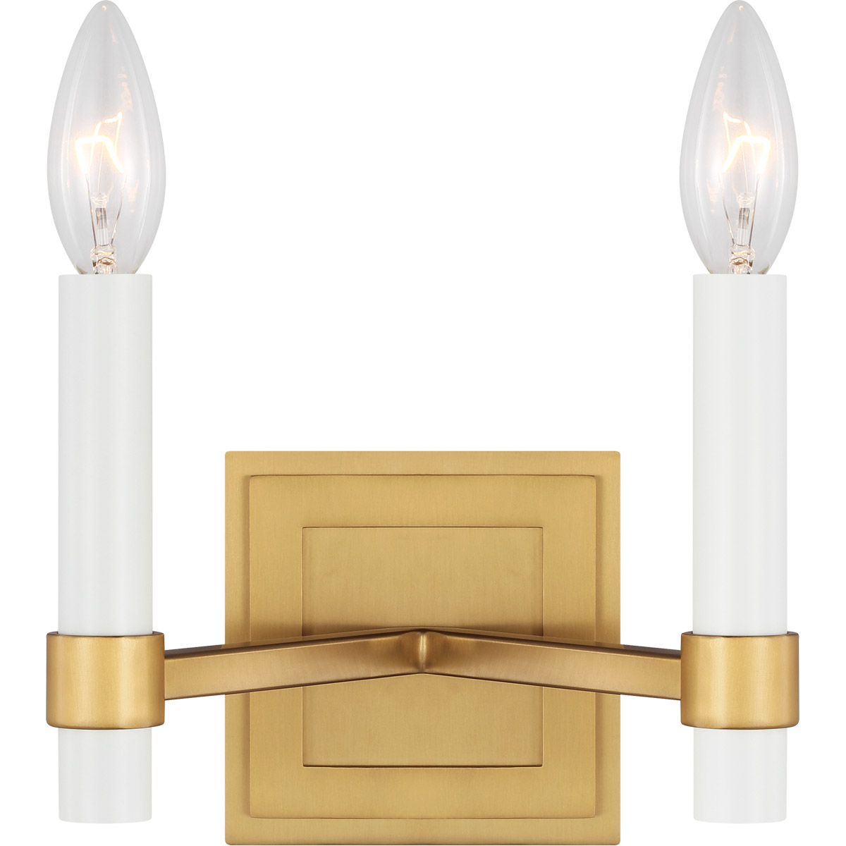 C&M by Chapman & Myers Marston 2 Light 8 inch Burnished Brass Wall Sconce Wall Light