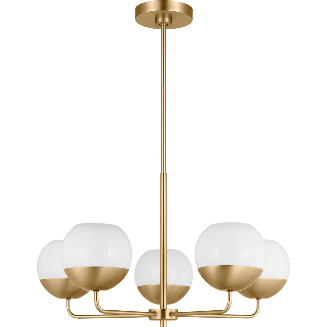 Alvin 5 Light 26 inch Satin Brass Chandelier Ceiling Light
