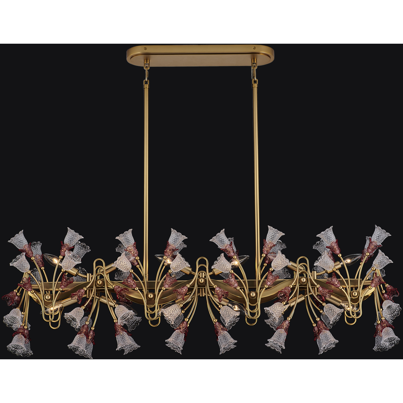Bella Island Light Ceiling Light in Antique Brass