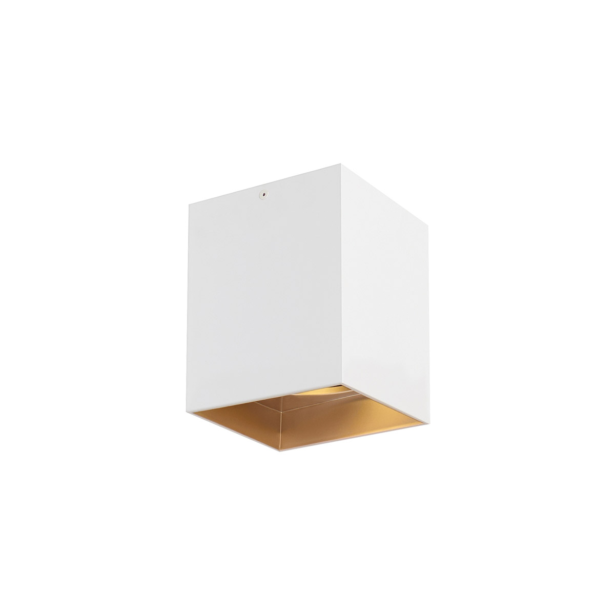 Sean Lavin Exo LED 5.2 inch Gold Haze Flush Mount Ceiling Light in LED 90 CRI 2700K, 20 Degree, Matte White/Gold Haze, Integrated LED